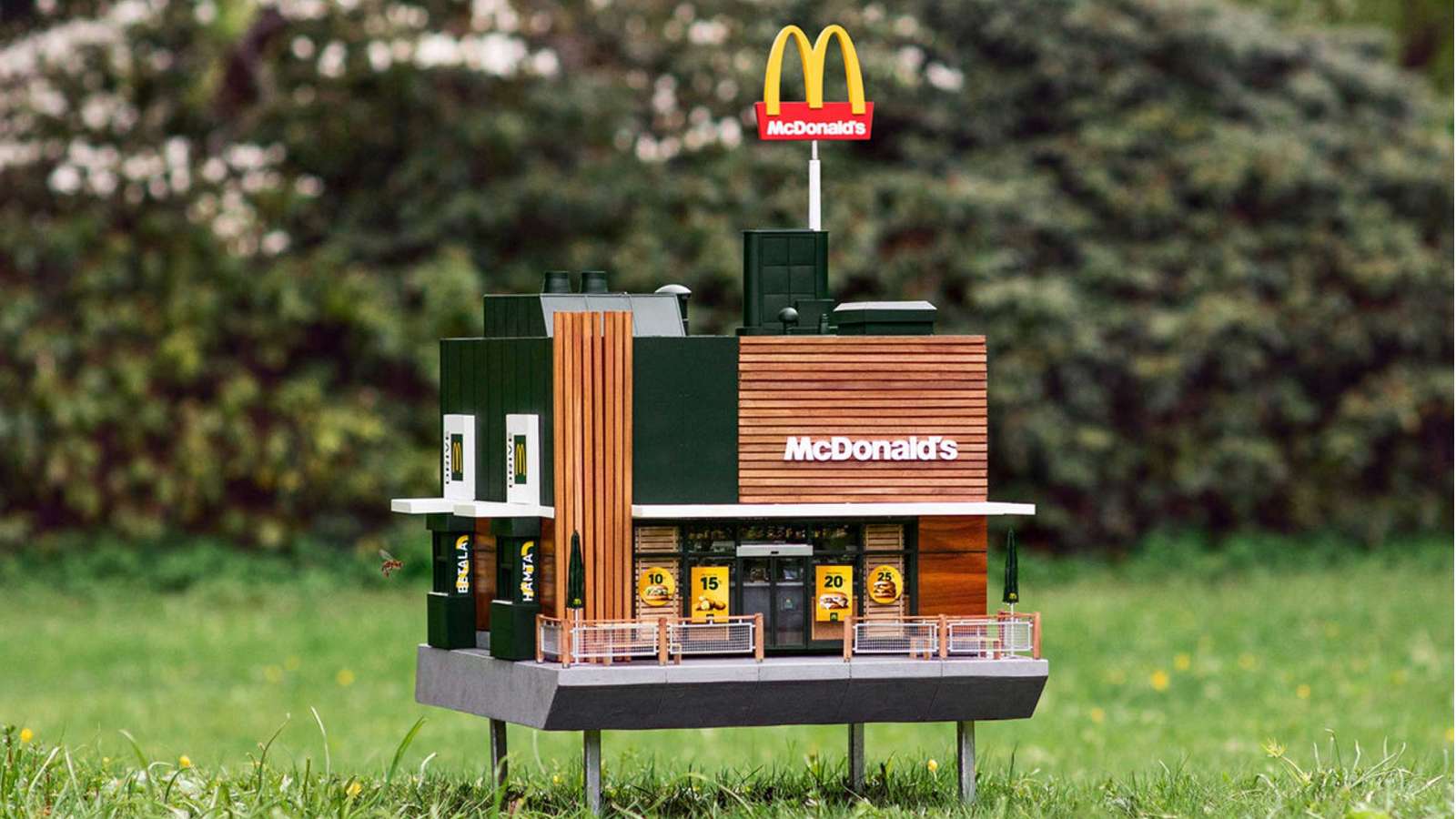 The world’s smallest McDonald’s opens in Sweden – and it’s just for bees!